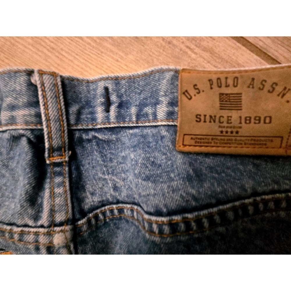 US Polo Assn Mens Light Wash Straight Leg Jeans Size 33x30 Cotton - Picture 5 of 6